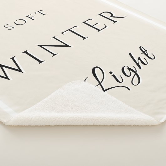 Weiches Winterlicht Sherpadecke (3/4)
