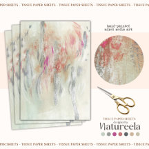 Weiches zeitgenössisches abstraktes Decoupage-Seid