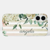 Weichfarbene Streifen Case-Mate iPhone Hülle (Rückseite (Horizontal))