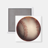 Weichfarbiger Baseball wurde in Rot geändert Magnet (Vorderseite/Rückseite)