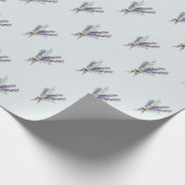 Weichfarblavener Geschenkpapier (Ecke)