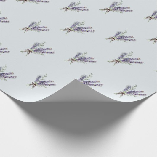 Weichfarblavener Geschenkpapier (Ecke)