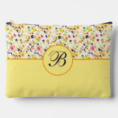 Weichfederblütenmonogramm Zubehörtasche (Vorderseite)