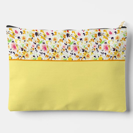 Weichfederblütenmonogramm Zubehörtasche (Rückseite)