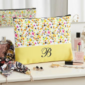 Weichfederblütenmonogramm Zubehörtasche