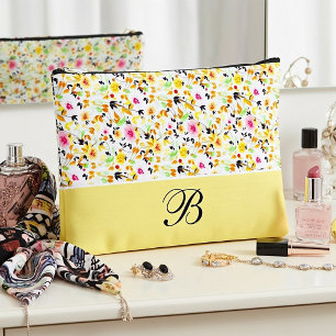 Weichfederblütenmonogramm Zubehörtasche