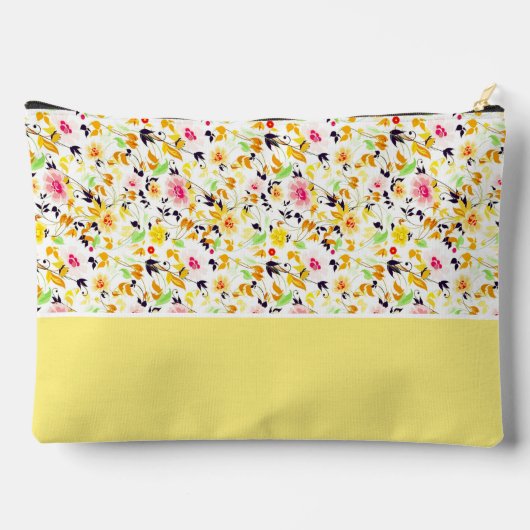 Weichfederblütenmonogramm Zubehörtasche (Rückseite)