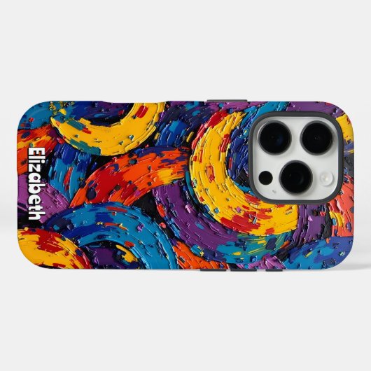 Weichfloral Aquamarin Case-Mate iPhone Hülle (Rückseite (Horizontal))