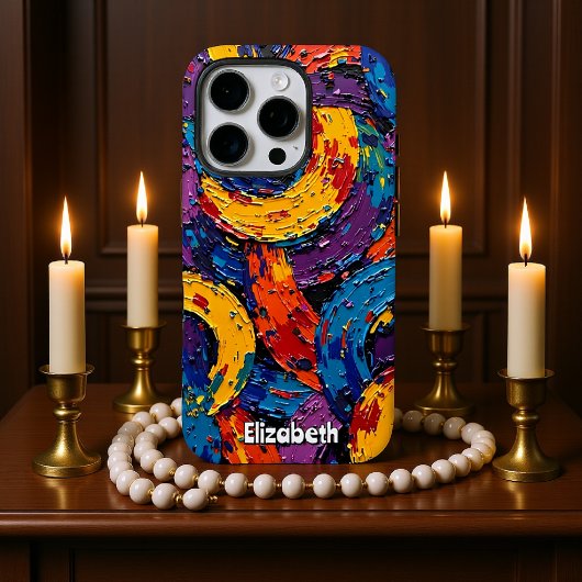 Weichfloral Aquamarin Case-Mate iPhone Hülle