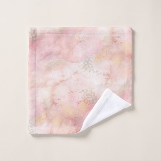 Weichfloral Badhandtuch Set (Waschlappen)