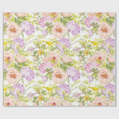 Weichfloral Geschenkpapier (Flach)