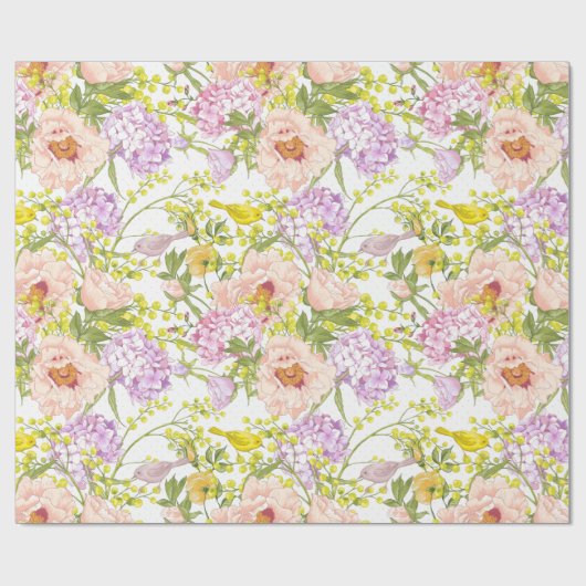 Weichfloral Geschenkpapier (Flach)