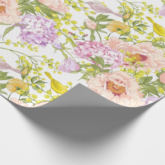 Weichfloral Geschenkpapier (Ecke)
