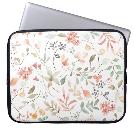 Weichfloral Laptopschutzhülle (Vorderseite)