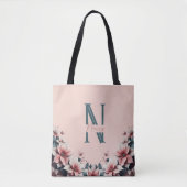 Weichfloral Monogramm Tasche (Vorderseite)