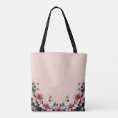 Weichfloral Monogramm Tasche (Rückseite)