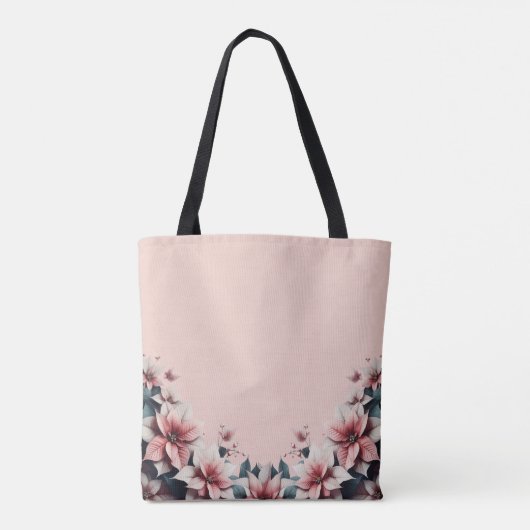 Weichfloral Monogramm Tasche (Rückseite)