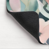 Weichflorale Abstrakte Blume Maus-Pad Mousepad (Ecke)