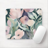 Weichflorale Abstrakte Blume Maus-Pad Mousepad (Mit Mouse)