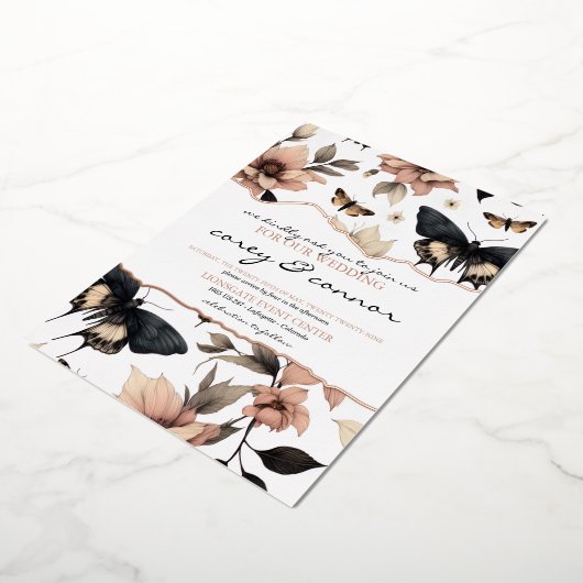 Weichfloralmatten Folieneinladung (Gedreht)