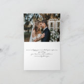 Weichfloralmatten mit Foto Dankeskarte (Innenseite)