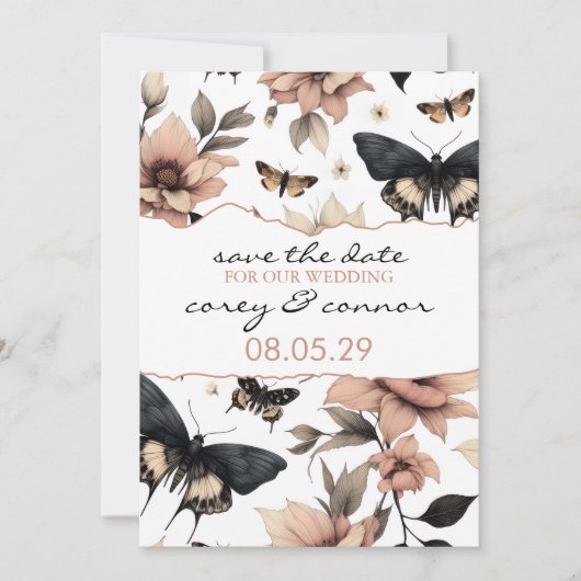 Weichfloralmatten Save The Date (Vorderseite)