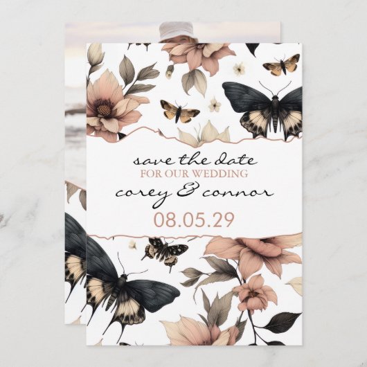 Weichfloralmatten Save The Date (Vorne/Hinten)