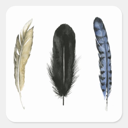 Weichfüße I Quadratischer Aufkleber (Vorderseite)