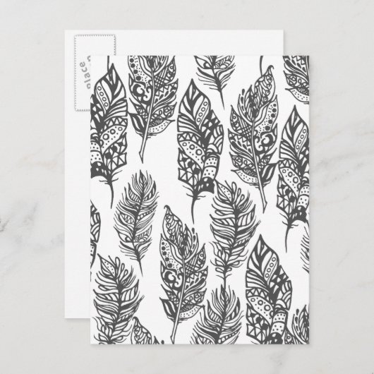 Weichfüßer Doodle Postkarte (Vorne/Hinten)