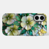 Weichgelb und grün gestanztes Glas Case-Mate iPhone Hülle (Rückseite (Horizontal))