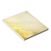 Weichgelbe Rose Notizblock (angewinkelt)