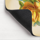 Weichgelbe Rosenmousepad Mousepad (Ecke)