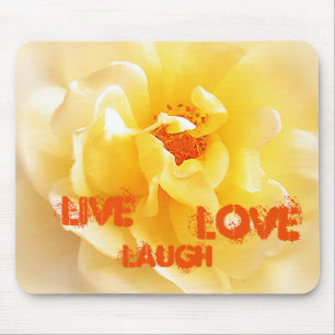 Weichgelbe Rosenmousepad Mousepad