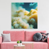 Weichgelbe Wolken Leinwanddruck (Insitu (Wohnzimmer))