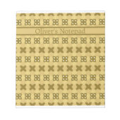 Weichgelbes Butterblutmuster Notizblock (Vorderseite)