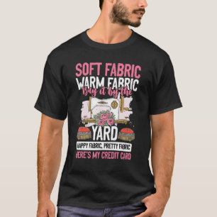 Weichgewebe durch die Gartennähmaschine, die die T-Shirt