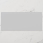 Weichgrau geometrisch menükarte (Rückseite)