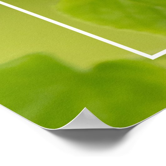 Weichgrüner Sommer Poster (Ecke)