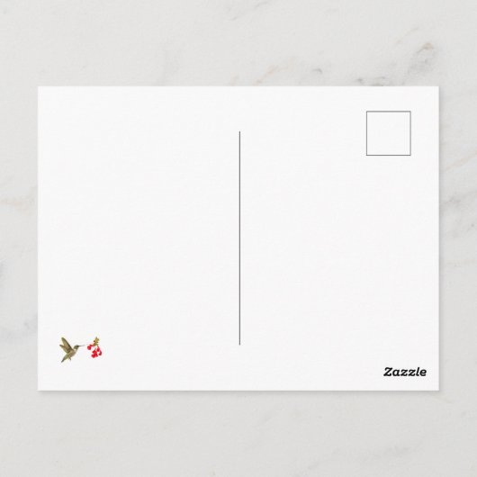 Weichgrüner Sommer Postkarte (Rückseite)