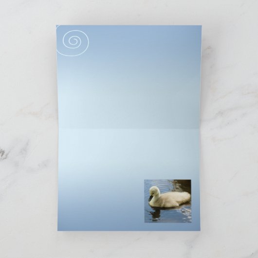 Weichheit eines Kindes Karte (Innenseite)