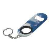 Weichheit gegenüber den Wolken Mini Flaschenöffner (Vorderseite Schrägansicht)