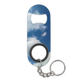 Weichheit gegenüber den Wolken Mini Flaschenöffner (Rückseite)