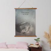 Weichheit ist Stärke Holzklapptapeten Wandteppich Mit Holzrahmen (Schlafzimmer)