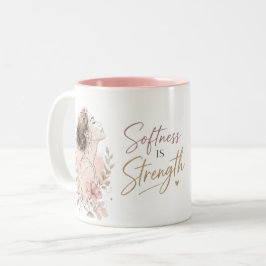 Weichheit ist Stärke Zweifarbige Tasse
