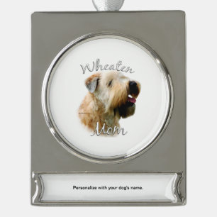 Weichkalotte Mama 2 Banner-Ornament Silber