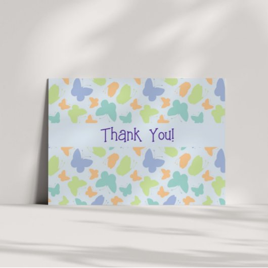 Weichklebefluteln Personalisiert Dankeskarte