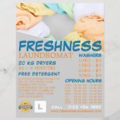 Weichkleider, Waschsalon, Reinigungswerbung Flyer (Vorne)