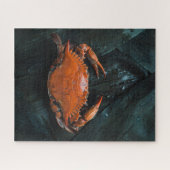 Weichkraut auf dunklen Blätter Puzzle (Horizontal)