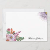 Weichlavenöse Personalisiert Mitteilungskarte (Vorderseite)