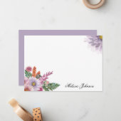 Weichlavenöse Personalisiert Mitteilungskarte (Vorderseite/Rückseite Beispiel)